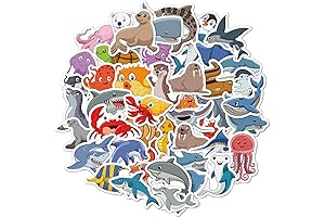 Dive into the Marine Realm with Our 100-Piece Ocean Sticker Adventure
