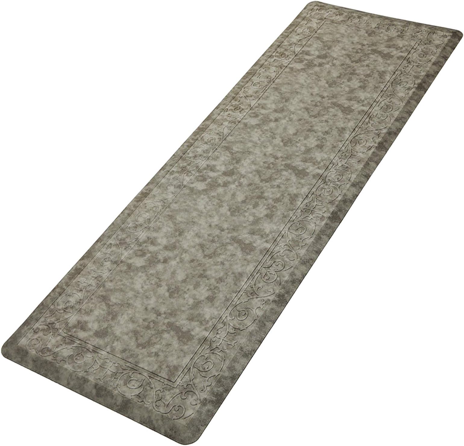 Pauwer Oversized Anti Fatigue Comfort Mat for Kitchen Floor Standing Desk Thick Cushioned Non Slip Waterproof Kitchen Runner Rug Comfort Standing Mat 20"x60", Gray