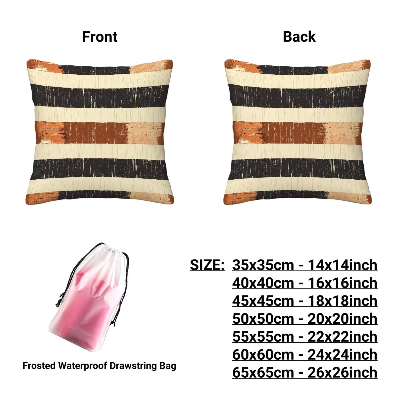 Kissenbezug 55x55 Braun 4er Set Samt Kissenbezüge Streifen Zierkissenbezug Kissenhülle Dekorative Weiche Quadratische Dekokissenbezug Sofakissenbezug Couchkissen für Deko Schlafzimmer Wohnzimmer R-79