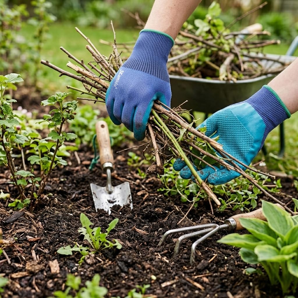 Los guantes de jardinería Garden Touch son muy resistentes, reforzados. Fabricados con látex texturizado y duradero, son ideales para jardinería y tareas domésticas (24 par en talla 11).