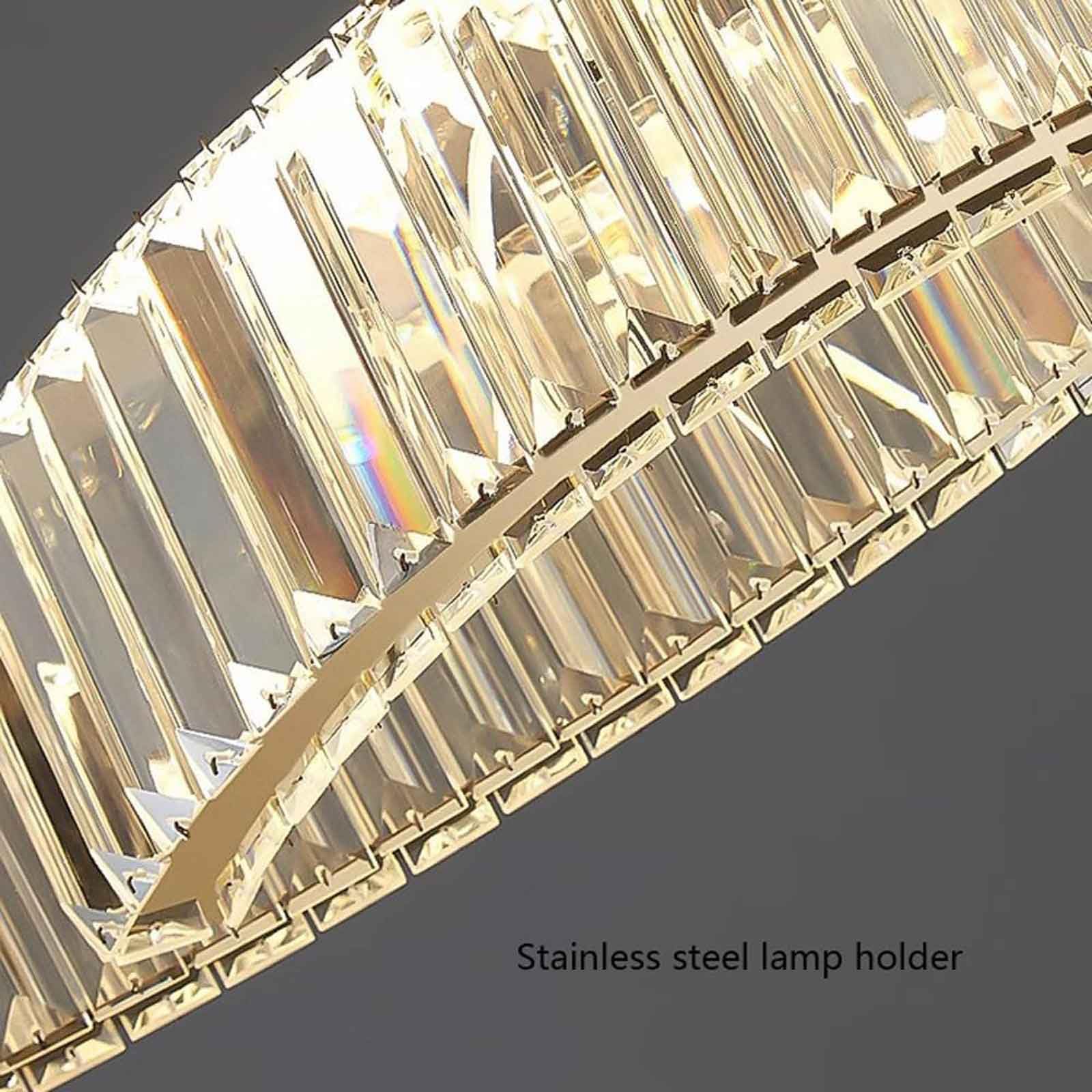 ISCBAFYX Lámpara Colgante de Cristal K9 de Lujo posmoderno para Comedor, Bar, candelabros LED, Bloque Creativo, lámpara Colgante Personalizada para el hogar, iluminación de vestidor de balcón de