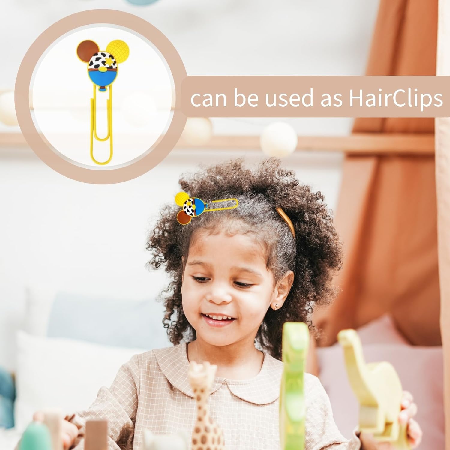 10PCS Cute Mouse Paper Clips, Bookmark Book File Page Marker Clips for Teacher & Students, Desk Accessories Stationery for Office School, Office Supplies Decor for Women Kids Adult image 3 of 5 B0CLVKVSR6