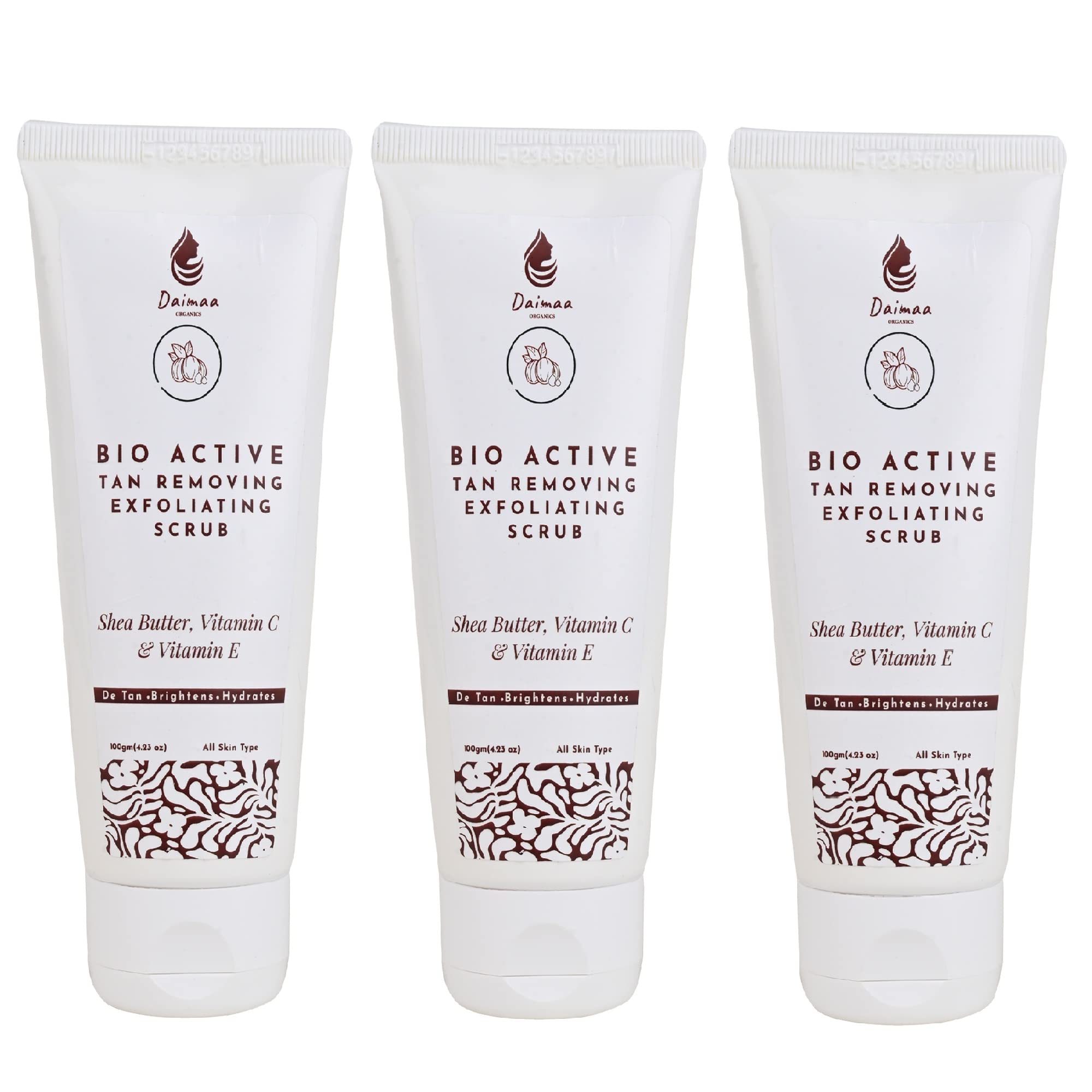 Bio Active Tan Removing & Exfoliating Scrub with Shea Butter & Vitamin C, Glow — Flash AI Score 83/100