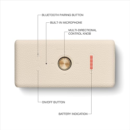 Miniatura 6 de Marshall Emberton III - Altavoz Bluetooth portátil, diseño resistente al agua IP67, sonido estéreo fuerte, graves profundos con tiempo de