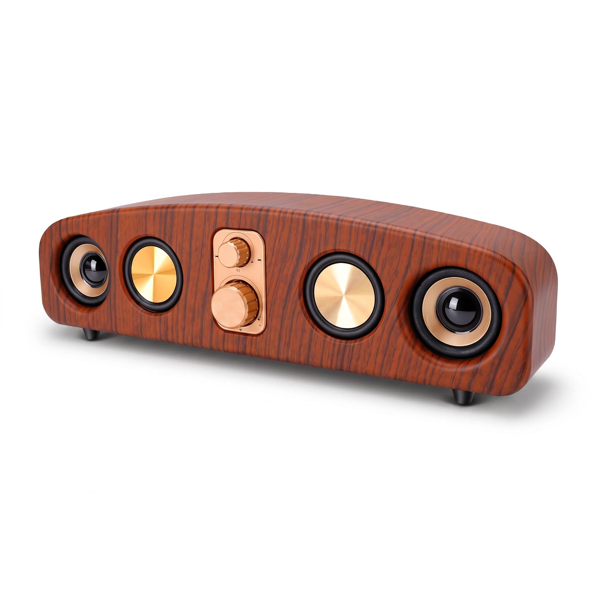 Sxhlseller Altoparlante Bluetooth retrò in Legno con Radio da 120 DB, Suono Forte