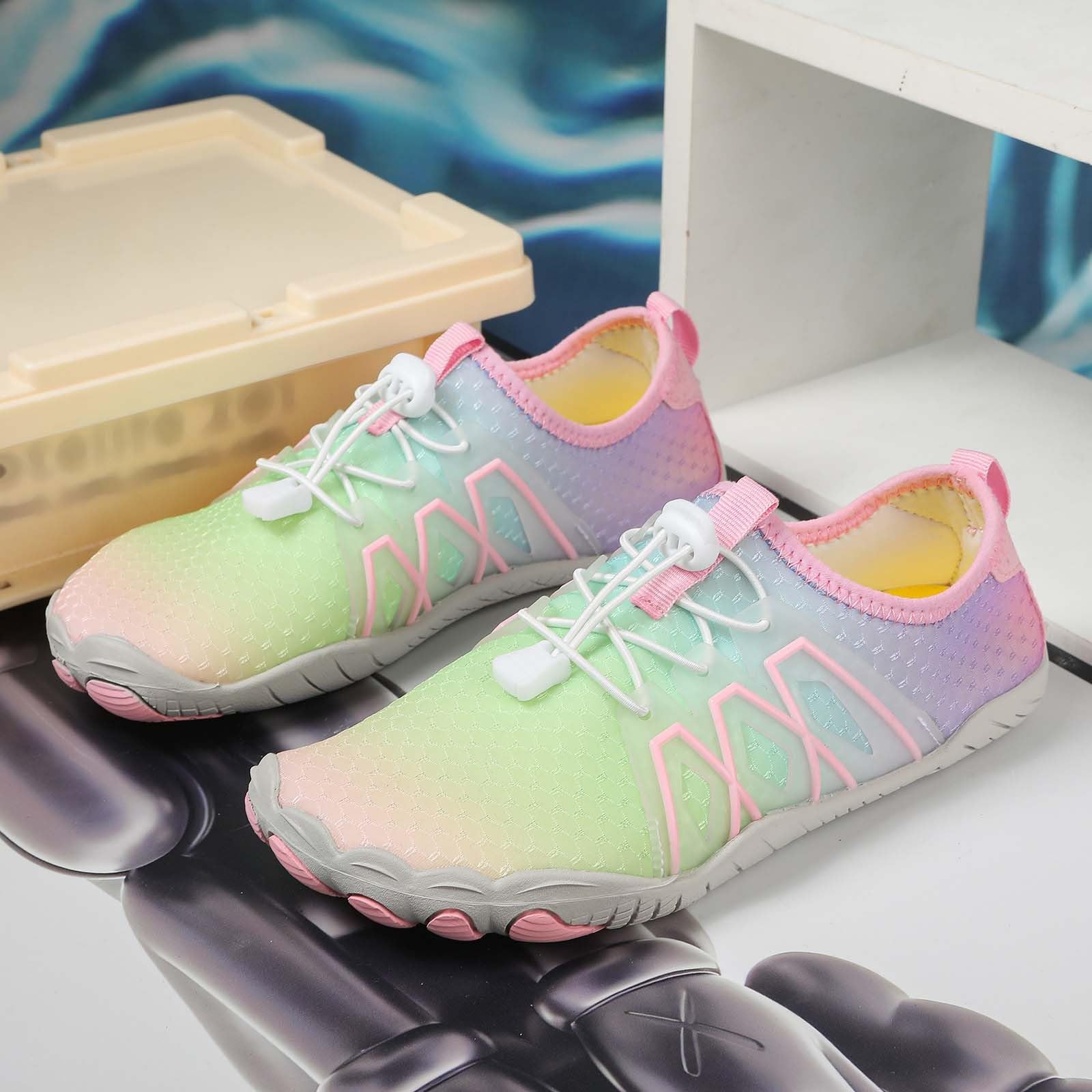 Outdoor Wasserschuhe Damen rutschfeste Schnelltrocknende Wander Angelschuhe für Frauen