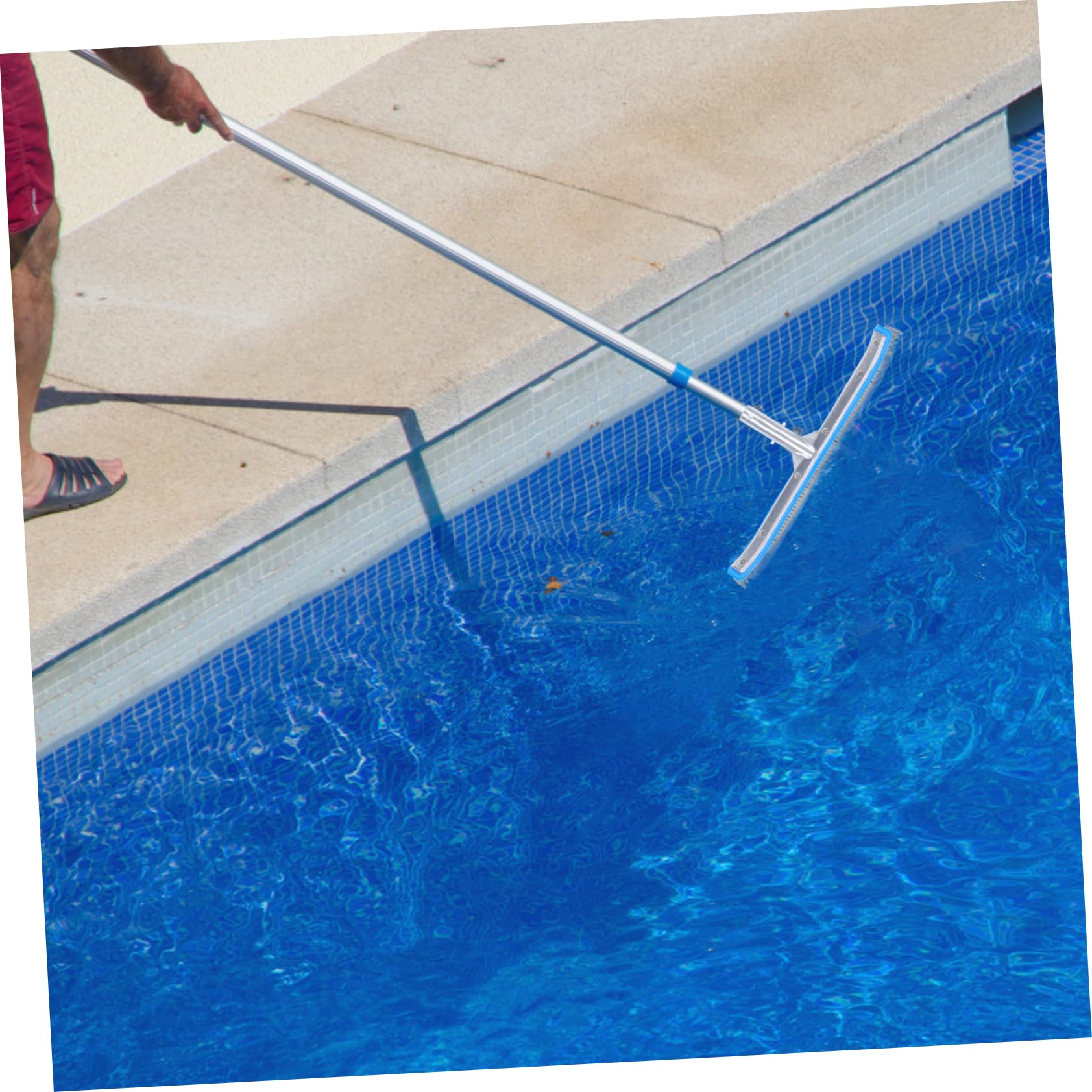 Cepillo De Alambre De Acero Cepillo para Piscinas Limpieza Profunda Y Fácil De Usar