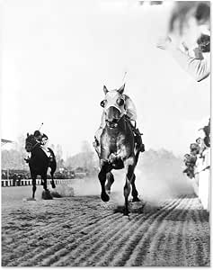1938 Seabiscuit Vs War Admiral Epic Horse Race Photo 8x10 Poster Print