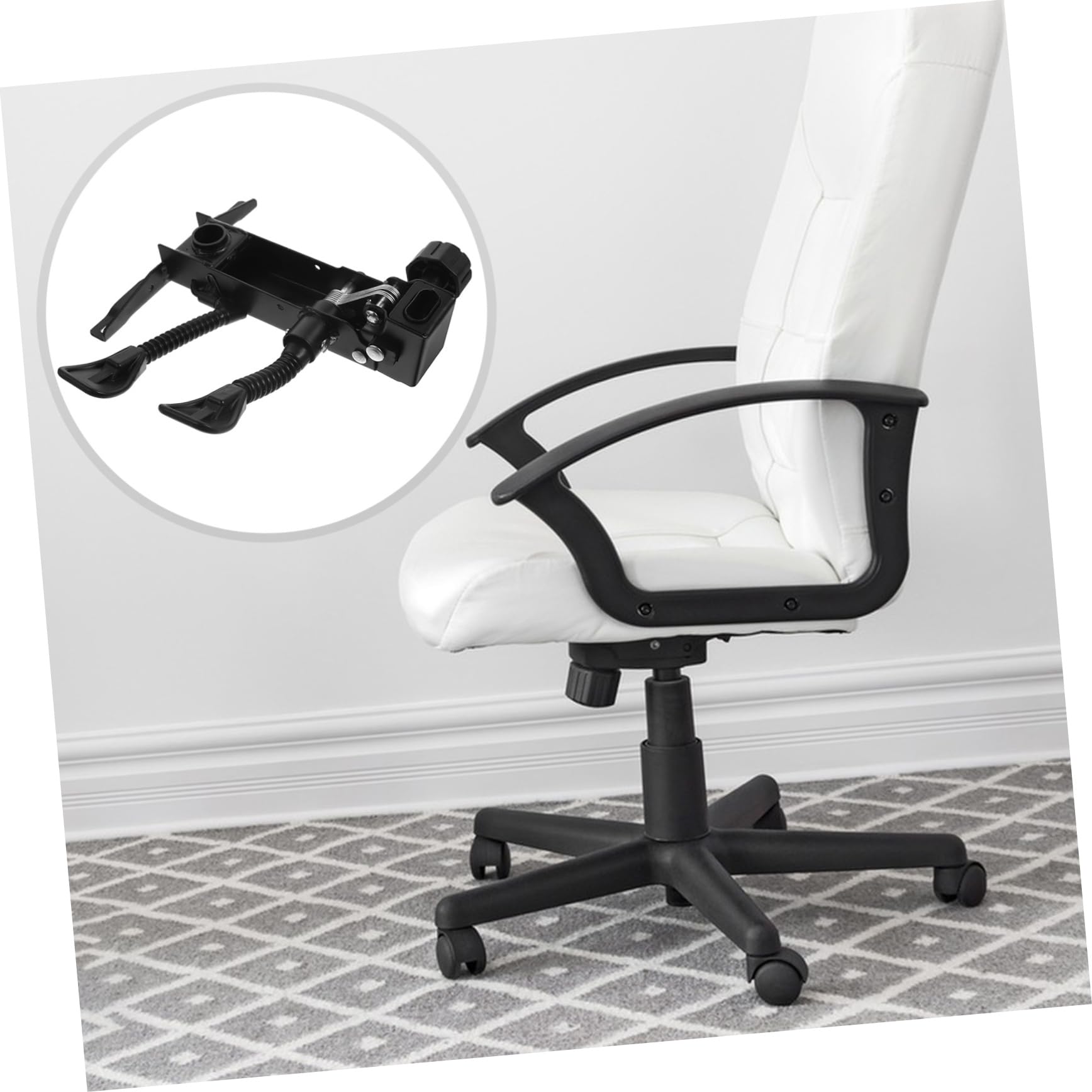 Base Giratoria para Silla De Oficina Mediana, Mecanismo De Control De Inclinación Ajustable, Base Reemplazo Robusta y Portátil, Compatible Sillas De Escritorio y Gaming