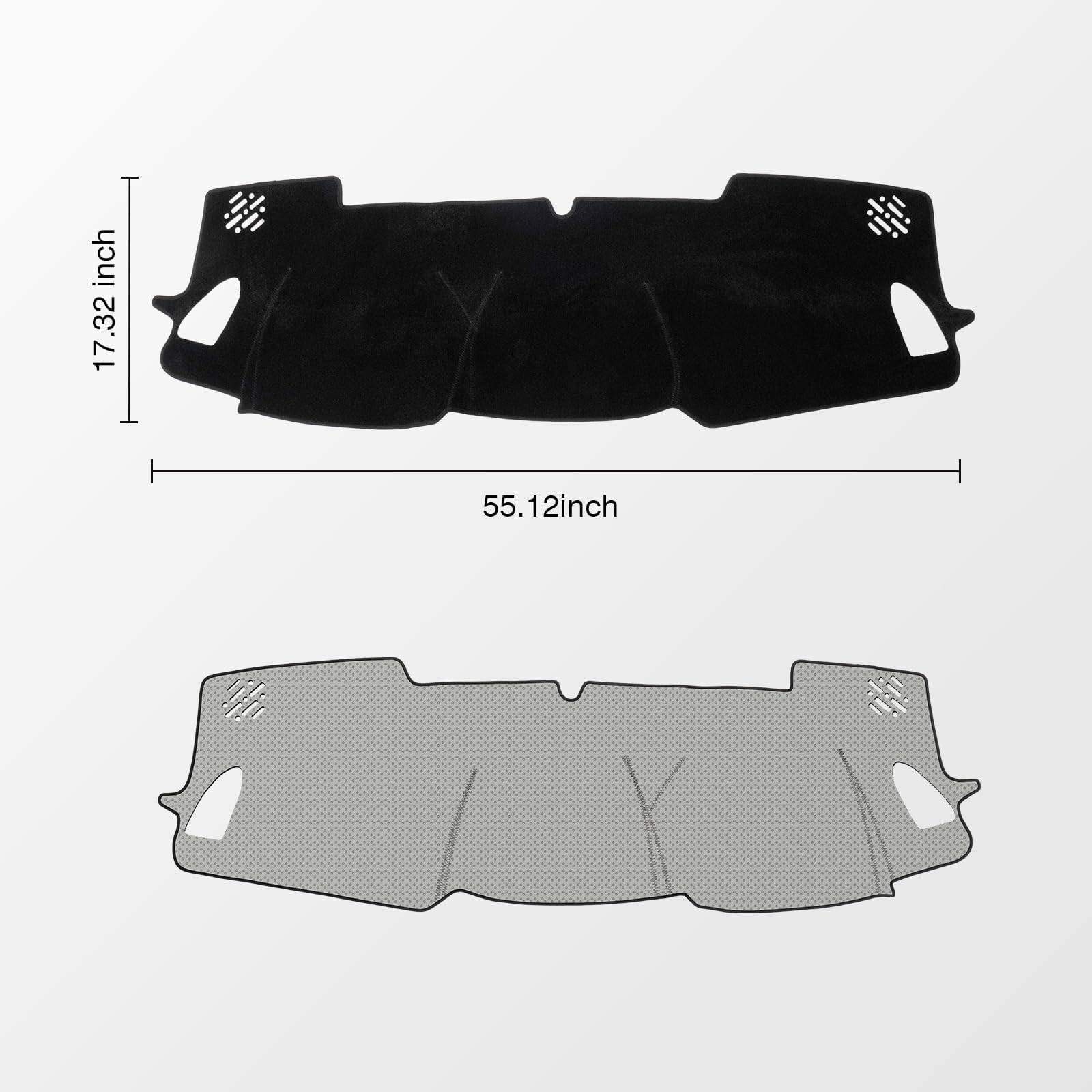 KUST Copertura per cruscotto Auto per Subaru Forester 2025 con Guida a Sinistra in Poliestere Antiscivolo per Console Centrale cruscotto Accessori Interni per Subaru Forester Custom Fit Dash Mat