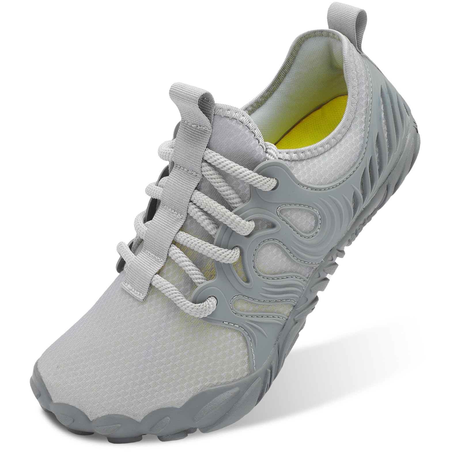 Scurtain Unisex Mens Womens Athletic Hiking Water Shoes Barefoot Aqua Shoes for Beach Swimming Hiking Boating Sailing