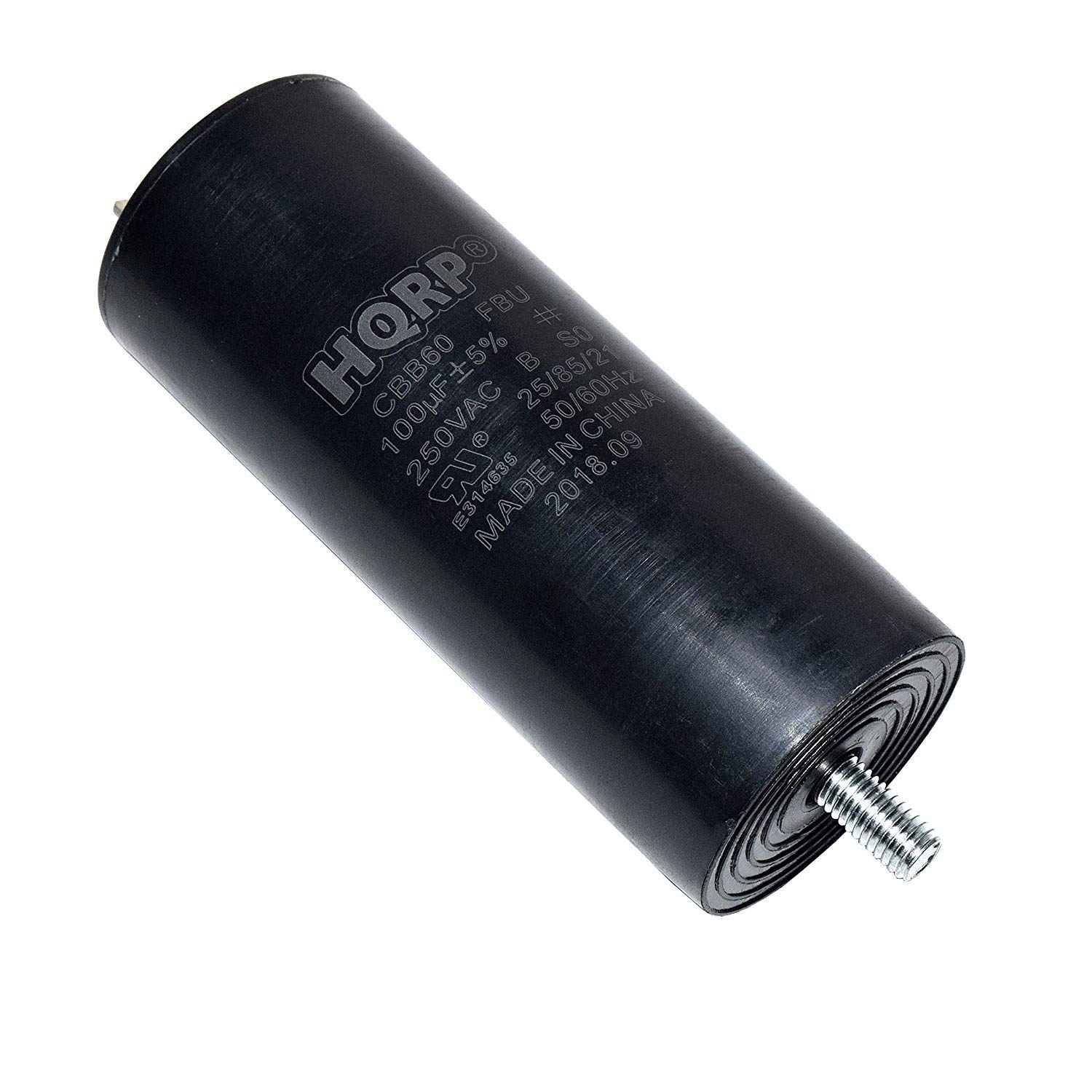 HQRP 100uf 250VAC CBB60 Run Capacitor Works with Campbell Hausfeld
