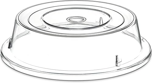 Carlisle FoodService Products 198907 Cubierta de plástico comercial para placa, 10-316" a 10-14", transparente