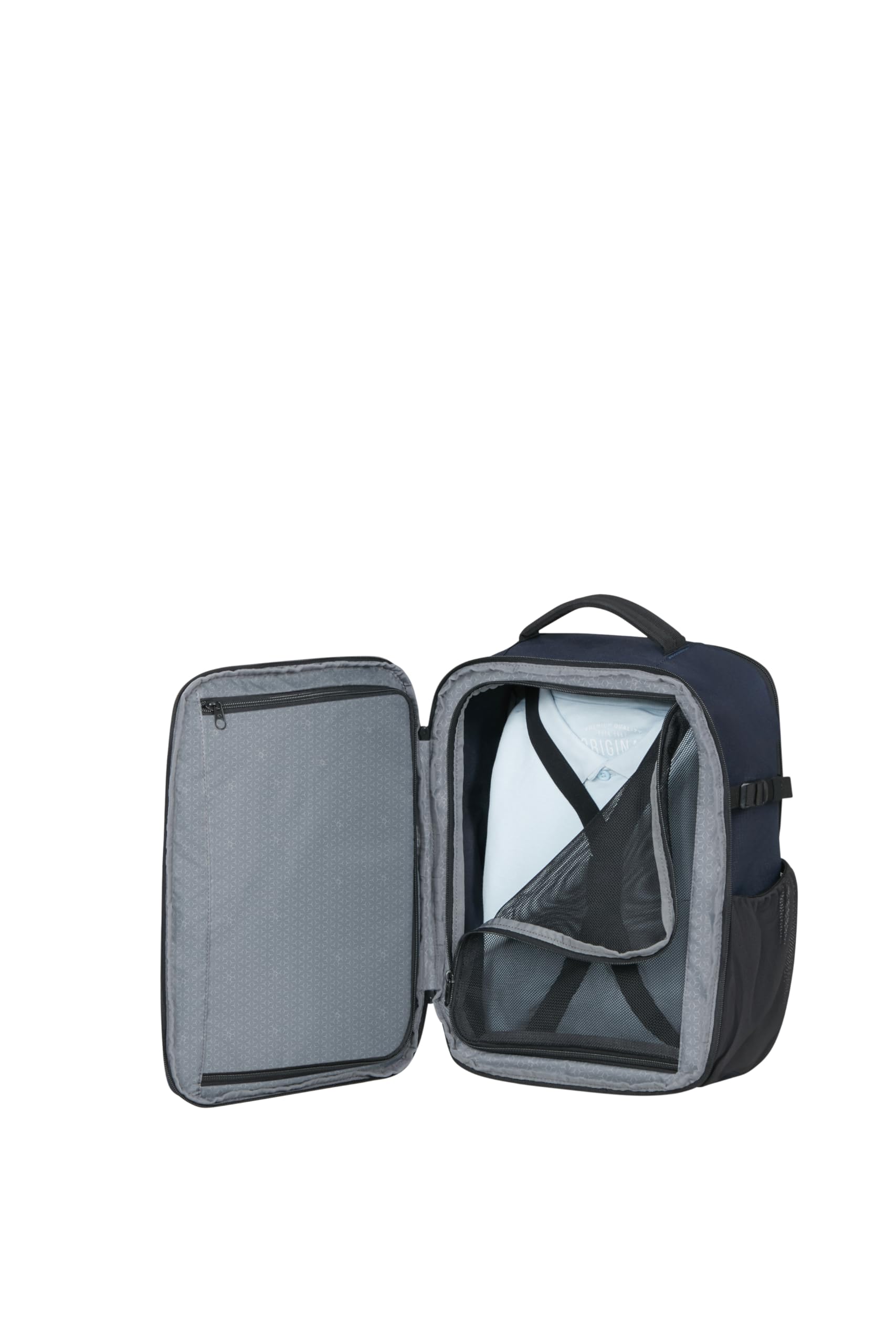 Samsonite Roader - Plecak Kabinowy 40x30x20 cm - Bagaz Podreczny dla Ryanair, Wizz Air & Vueling, Torba pod Siedzenie z Kieszenia na Laptopa 15.6", 26 L, 0.70 KG, Niebieski (Dark Blue)