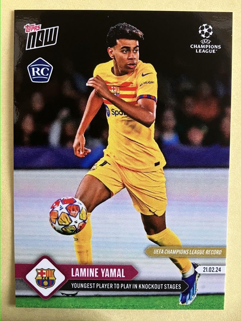Amazon.co.jp: ラミン・ヤマル LAMINE YAMAL Topps now オンライン限定 