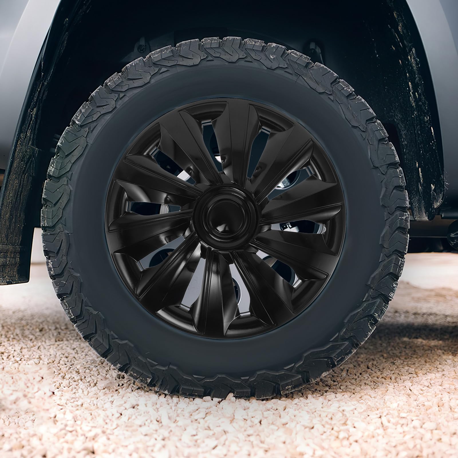 Tapacubos de Alta Resistencia para Llantas de 14 Pulgadas, 4 Unidades, Diseño Decorativo para SUV, Accesorios Exteriores para Ruedas de Coche, Protección Automotriz