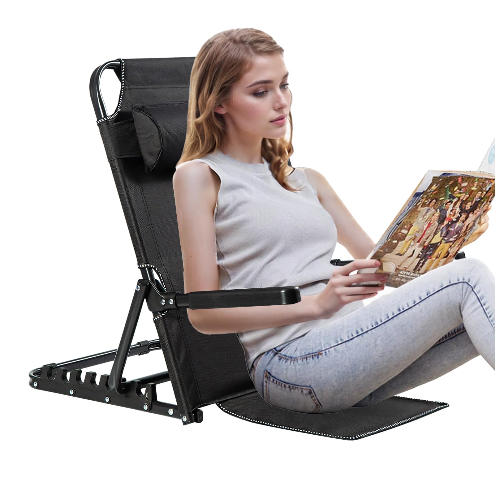 Bed Backrest for Sitting Up in Bed, Adjustable Lifting Back Rest