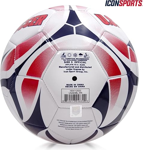Miniatura 3 de Icon Sports Officially Licensed US Soccer Federation Soccer Ball