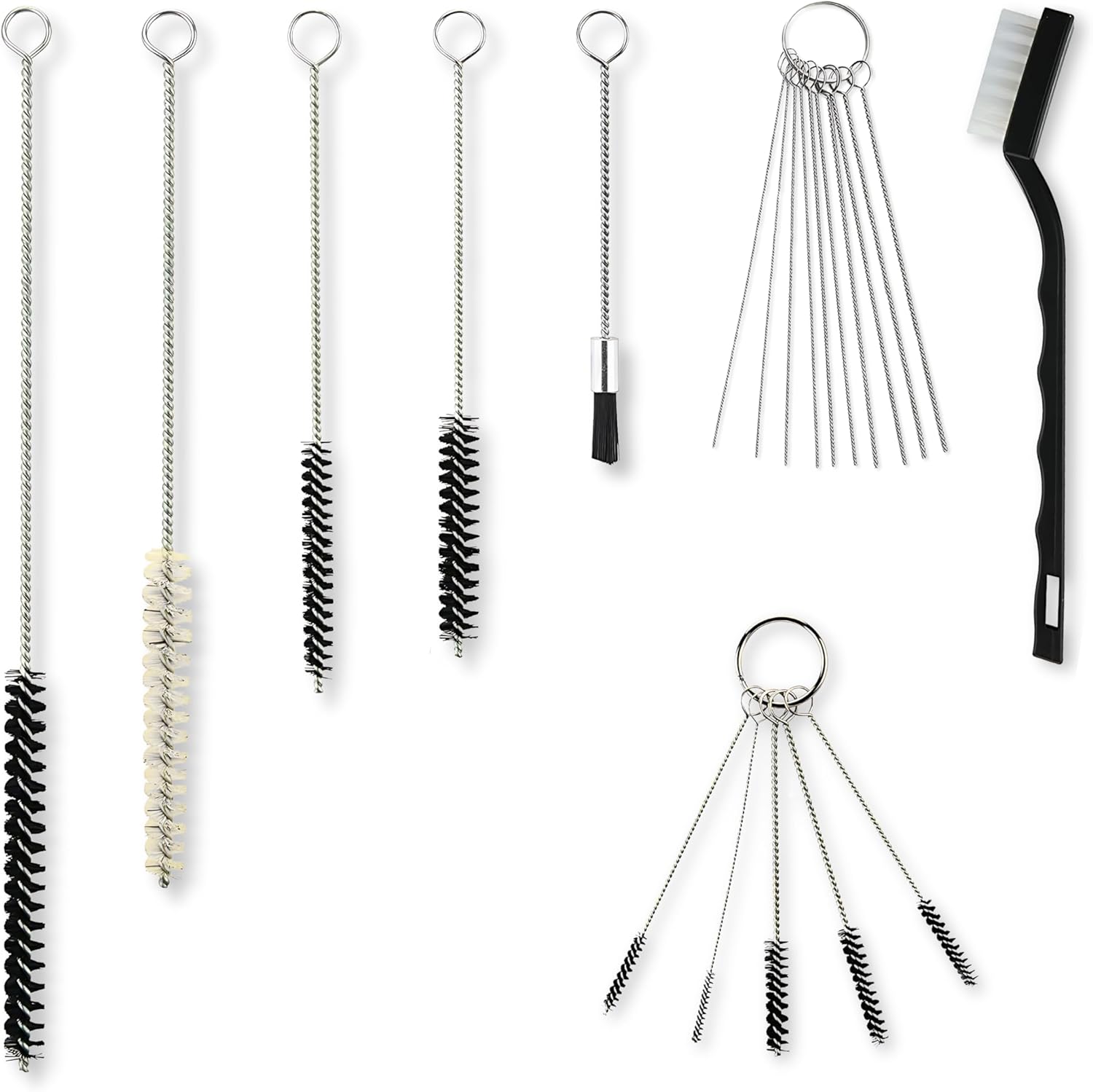 17 Piece Nylon Mini Cleaning Brush Set – Metal Straws, Airbrush, Spray Gun, Humming Bird Feeders, Coffee Machine, Tubing, Pipe 17 Piece Nylon Mini Cleaning Brush Set – Metal Straws, Airbrush, Spray Gun, Humming Bird Feeders, Coffee Machine, Tubing, Pipe