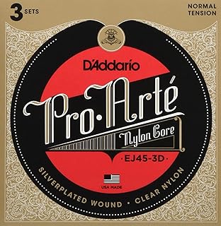 D'Addario Pro-Arte EJ45-3D Cordes en nylon pour guitare classique Normale 3 jeux