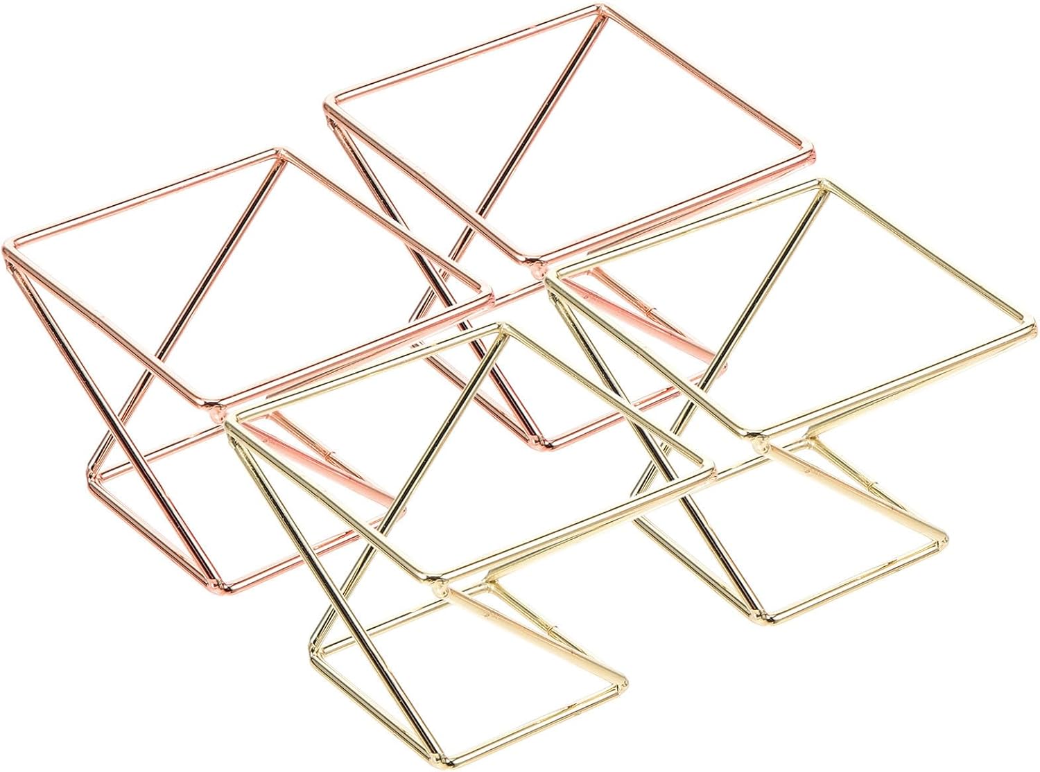 GARVALON 4pcs Makeup Sponge Holders Beauty Sponge Holder Drying Racks with Unique Shape and Carbon Steel Material for Home Interior and Travel Bag Use