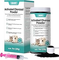 Vista 1 de Carbón activado para perros, gatos y todas las mascotas, kit de primeros auxilios para mascotas, antídoto para envenenamiento, indigestión