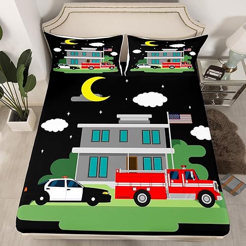 Vista 43 de Erosebridal Sábanas tamaño Queen de animales del zoológico para niños pequeños, sábanas de tren de dibujos animados, lindo juego de sábanas