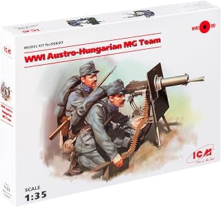ICM ICM35697 35697 WWI Austro-Hungarian MG Team Figure 1:35 2 Figs, Black