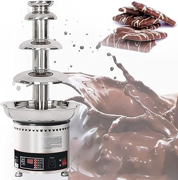 Chocolate Fountain Chocolate Fountain Commercial Chocolate Fountain Chocolate Fountain Machine Stainless Steel Chocolate Fountain Fondue for Cake Shop,Hotel,House,Restaurant,Banquet,7Tier4Tier