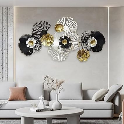 Amazon.com: WXFKLDJ Metal Wall Art for Living Room,Large Metal Wall ...