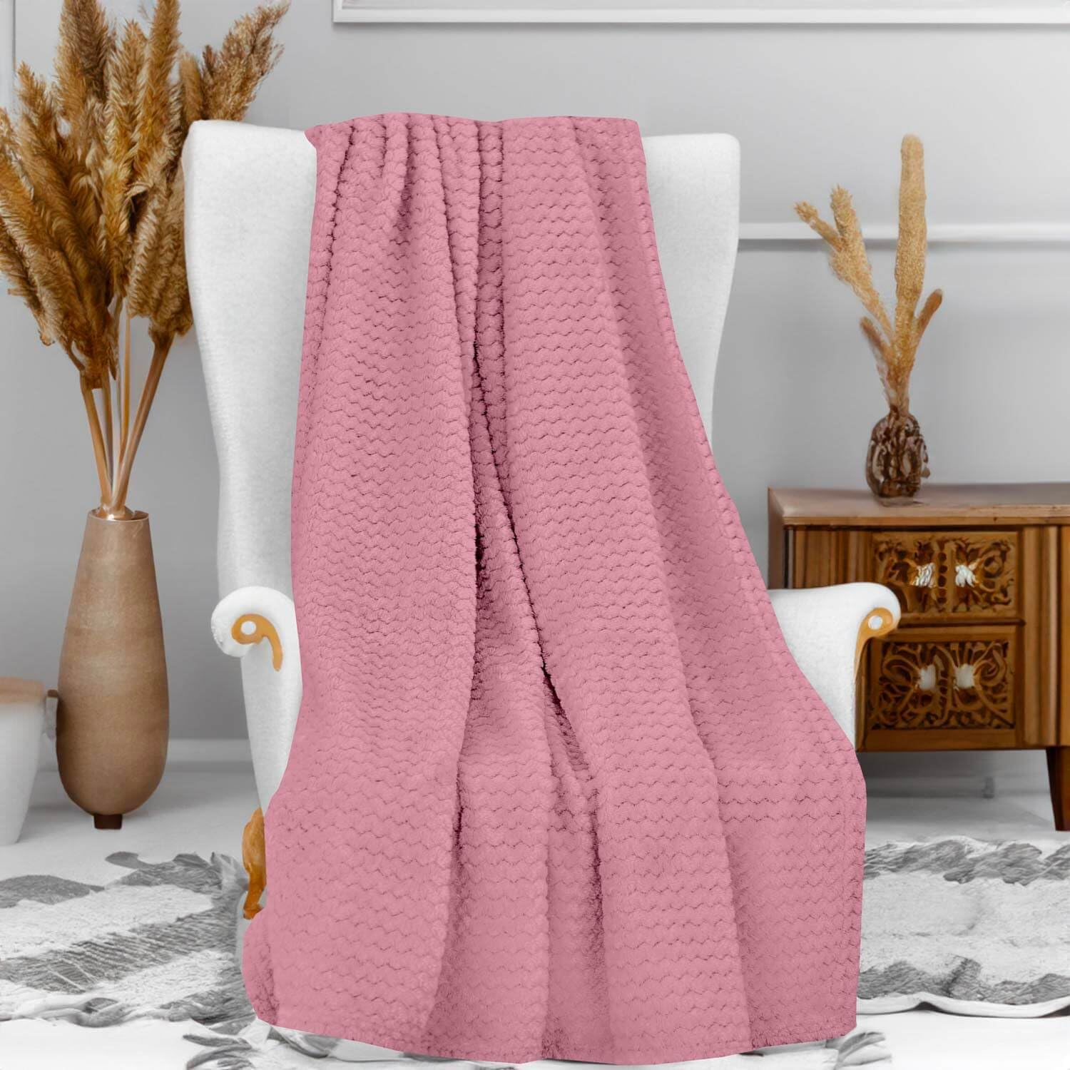 Letto Bouclé VILLETTE 160 x 200 cm Beige