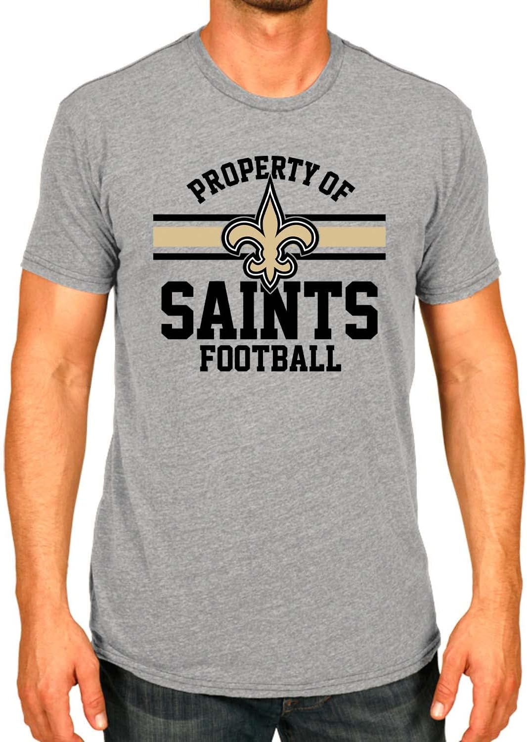 Team Fan ApparelNFL Adult Property of T-Shirt - Cotton & Polyester - Show Your Team Pride with Ultimate Comfort and Quality