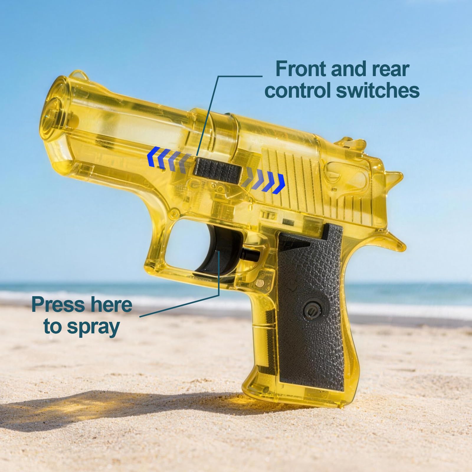 Prank Two-Way Water Gun - Creative Squirt Gun for Pranks Long-Range Squirt Gun for Adult Summer Outdoor Fun Parties & Gifts (Gold, 1Pc) - Image 4