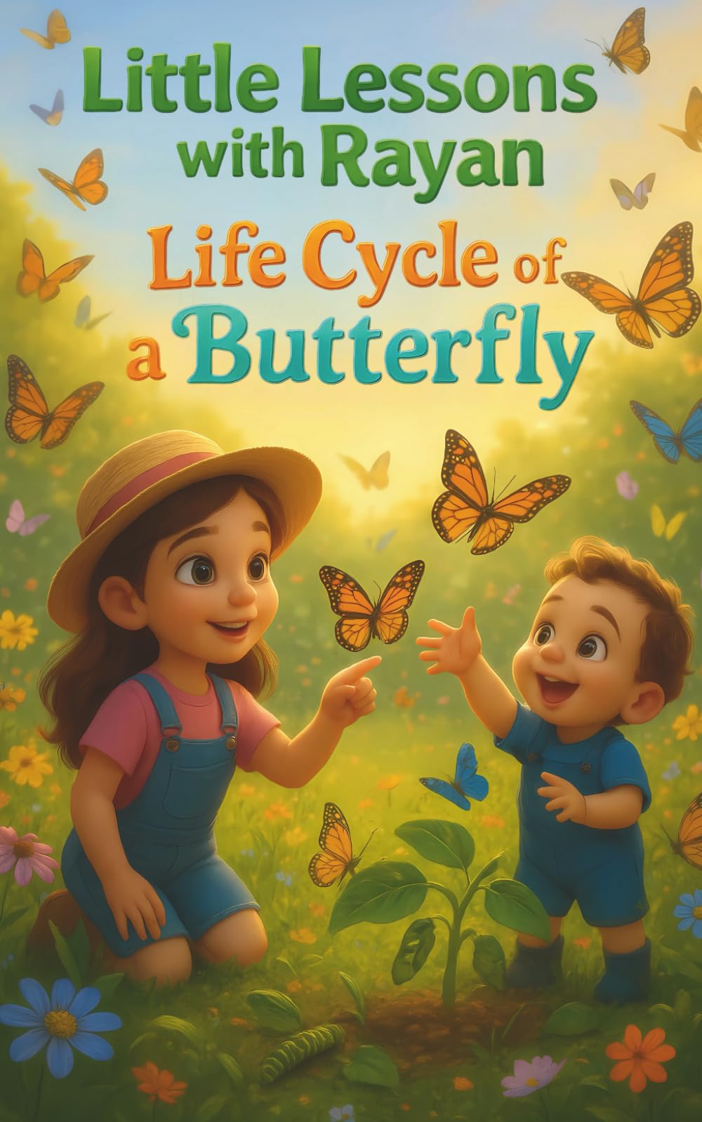 Little Lessons with Rayan: Life Cycle of a Butterfly: STEM Science Adventure with Mia & Mateo | Educational Nature Book for Kids Ages 3–8