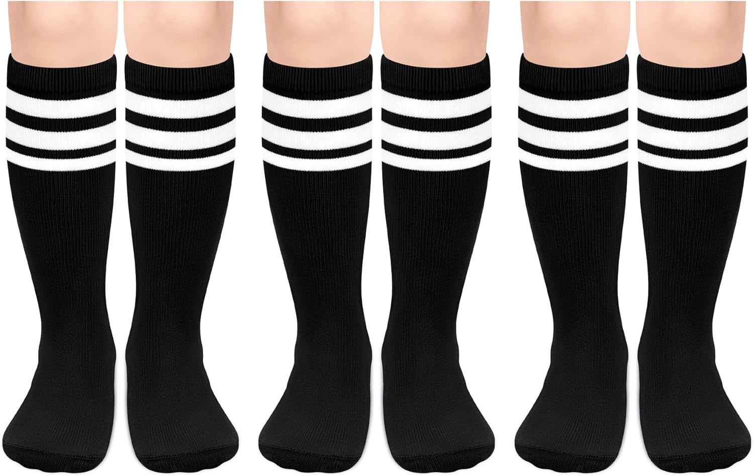 Youth Soccer Socks Youth Boys 8-12 Boys Soccer Socks Kids 6-8 Kids Soccer Sock 6-8 Years Old Black Soccer Sock