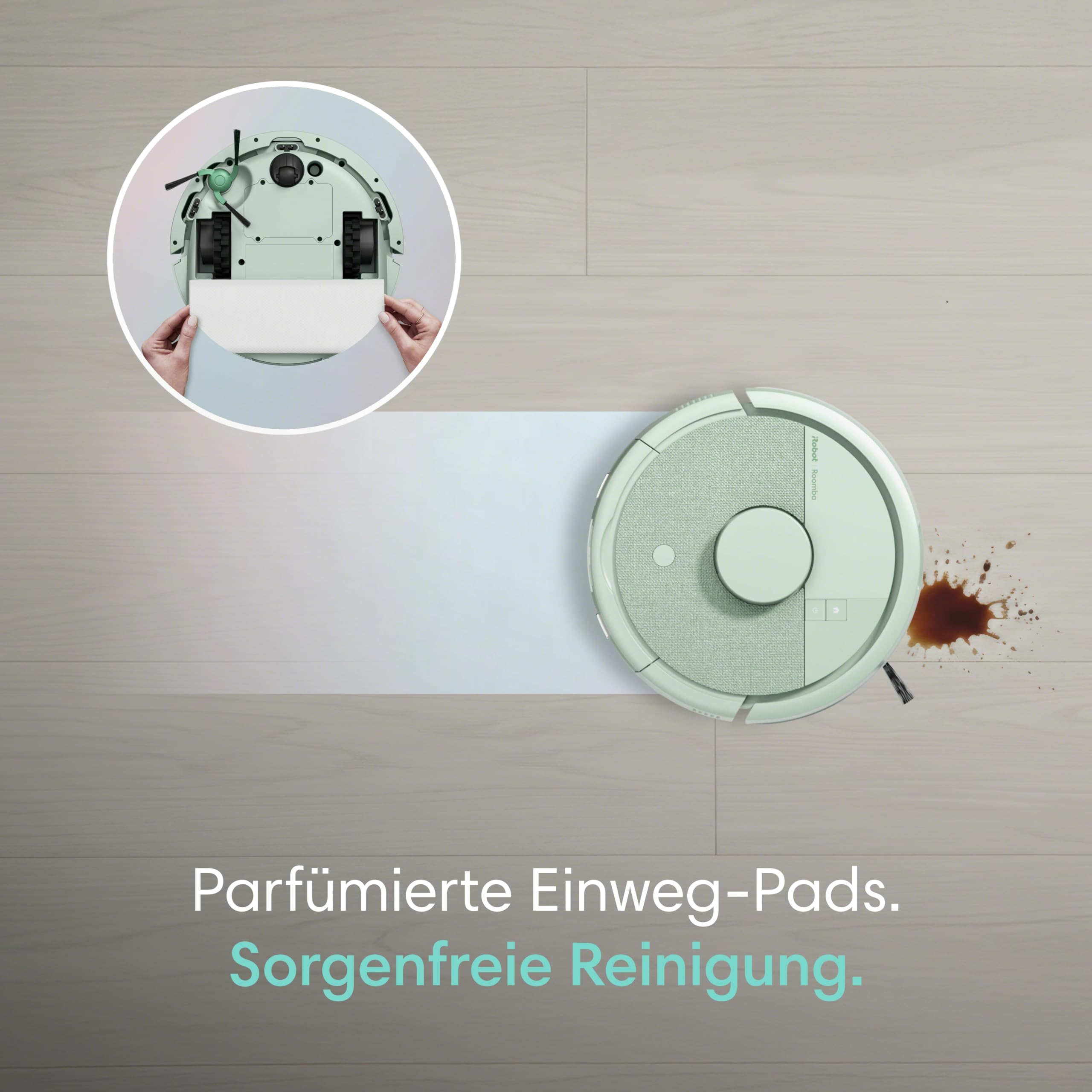 iRobot Roomba® Mini Saug- & Wischroboter + AutoEmpty™ Dock, Minze
