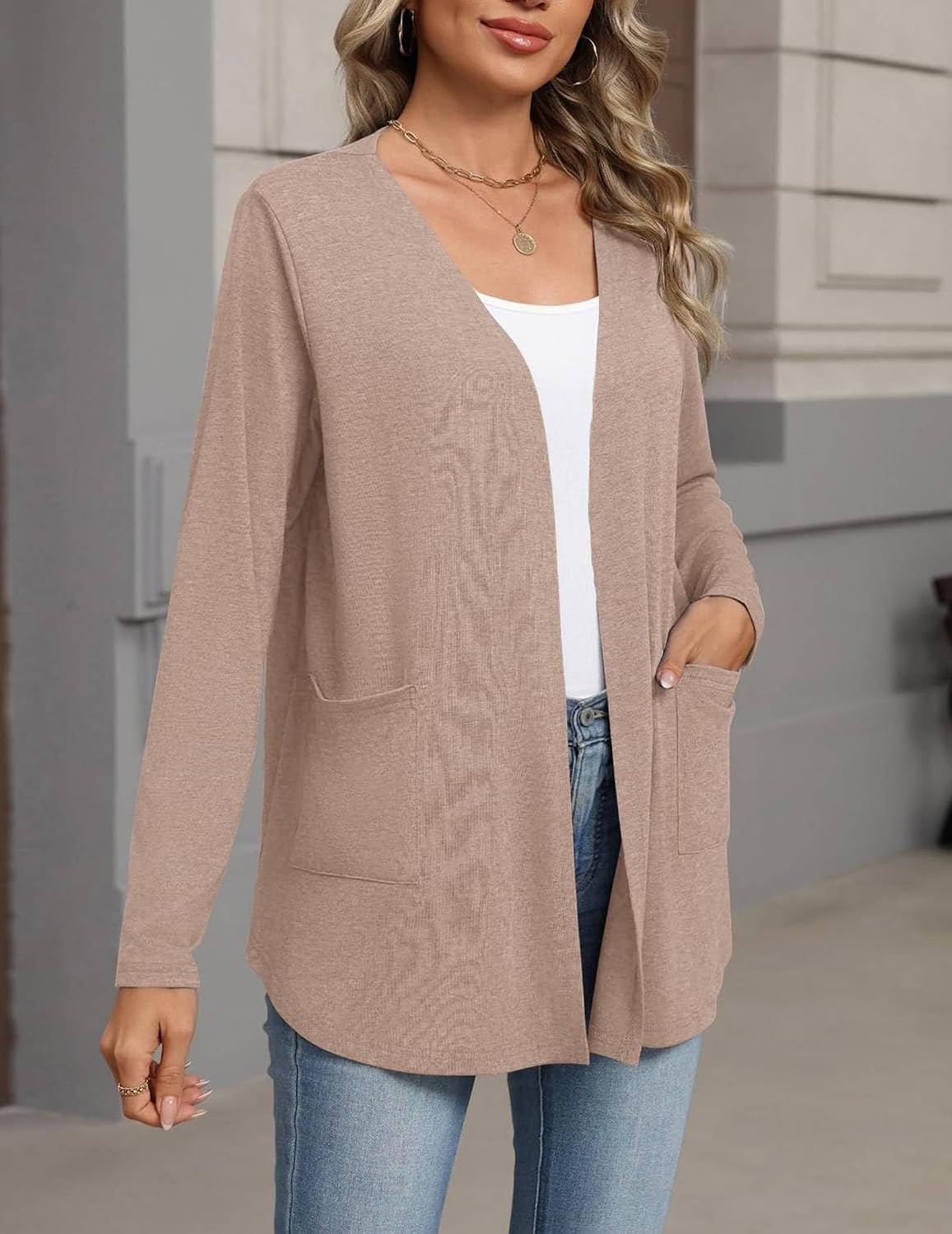 Zeagoo Cardigan Sweaters for Women 2026 Loose Fit Lightweight Fall Outfits image 4