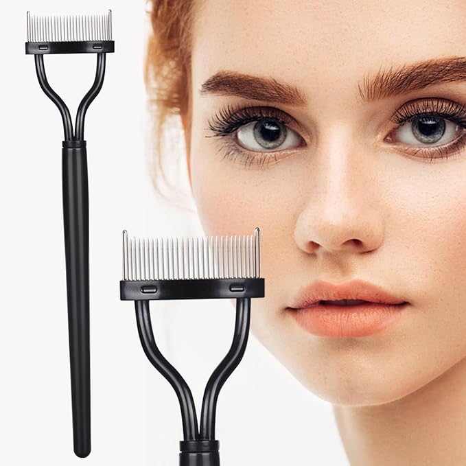 Eyelash Comb ELESDA Eyelash Separator Tool Metal Teeth