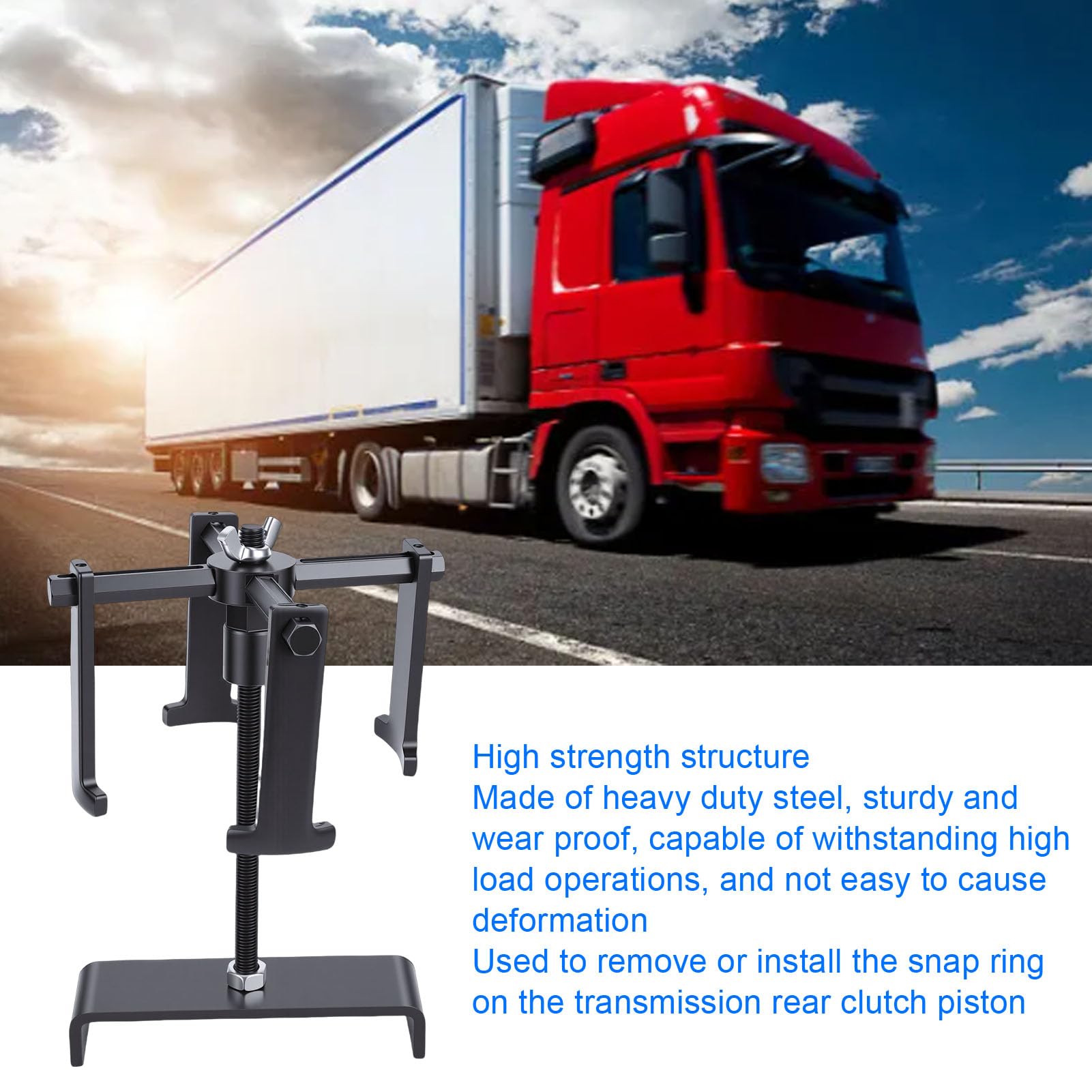 Compressore per molla frizione cambio automatico Kit di strumenti di rimozione per carichi pesanti con design a 4 artigli per veicoli americani e camion leggeri, realizzato in