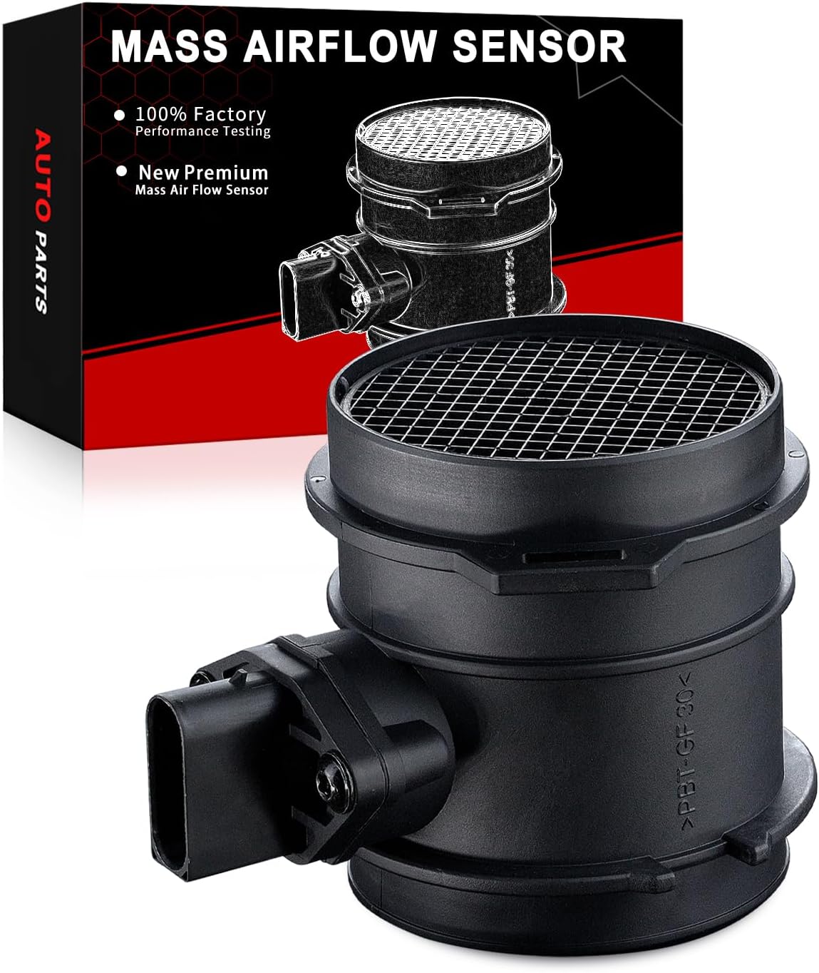 Mass Air Flow Sensor Meter W/ 5-Pin [fits 3.2 4.3 5.0 5.5 5.8L] Compatible for:-Mercedes-Benz C,CL,CLK,ML,S,SL,SLK Class [W202 W203 C215 W211 W463 W251 W220 R171] OE# A1130940048