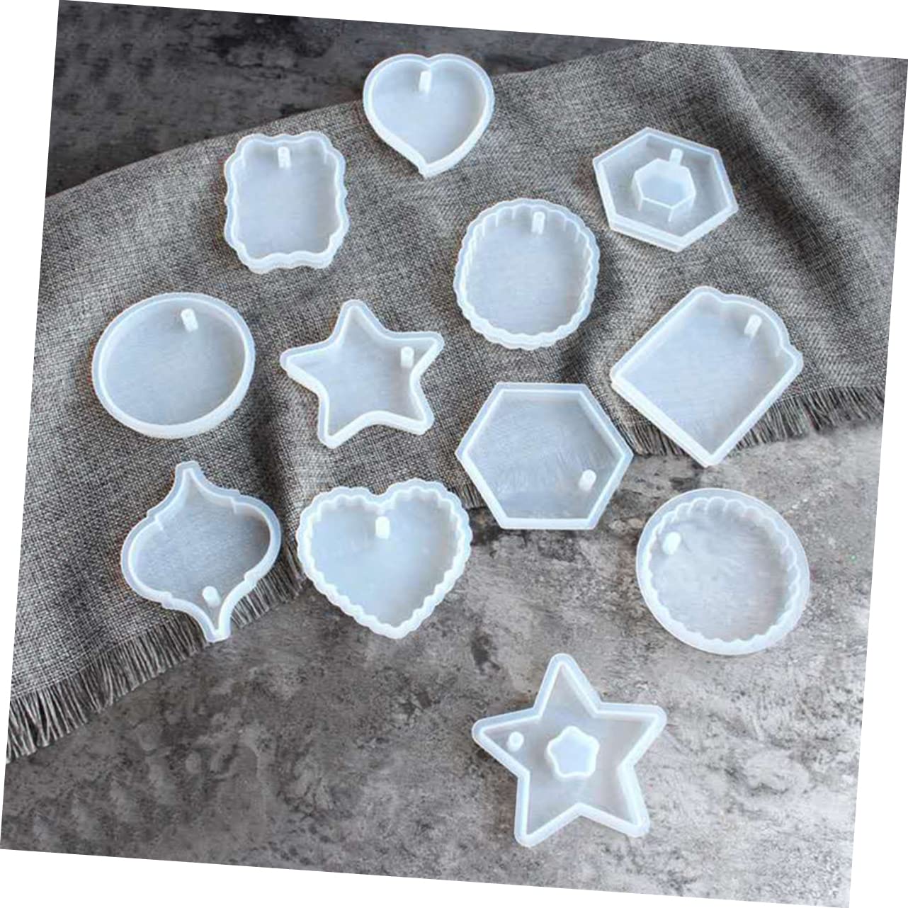 Lurrose 3 Set Di Per Gioielli Kit Di Per Modelli in Silicone Epossidico Per Decorazioni Stampo Per Cartellino 5 Pezzi*3