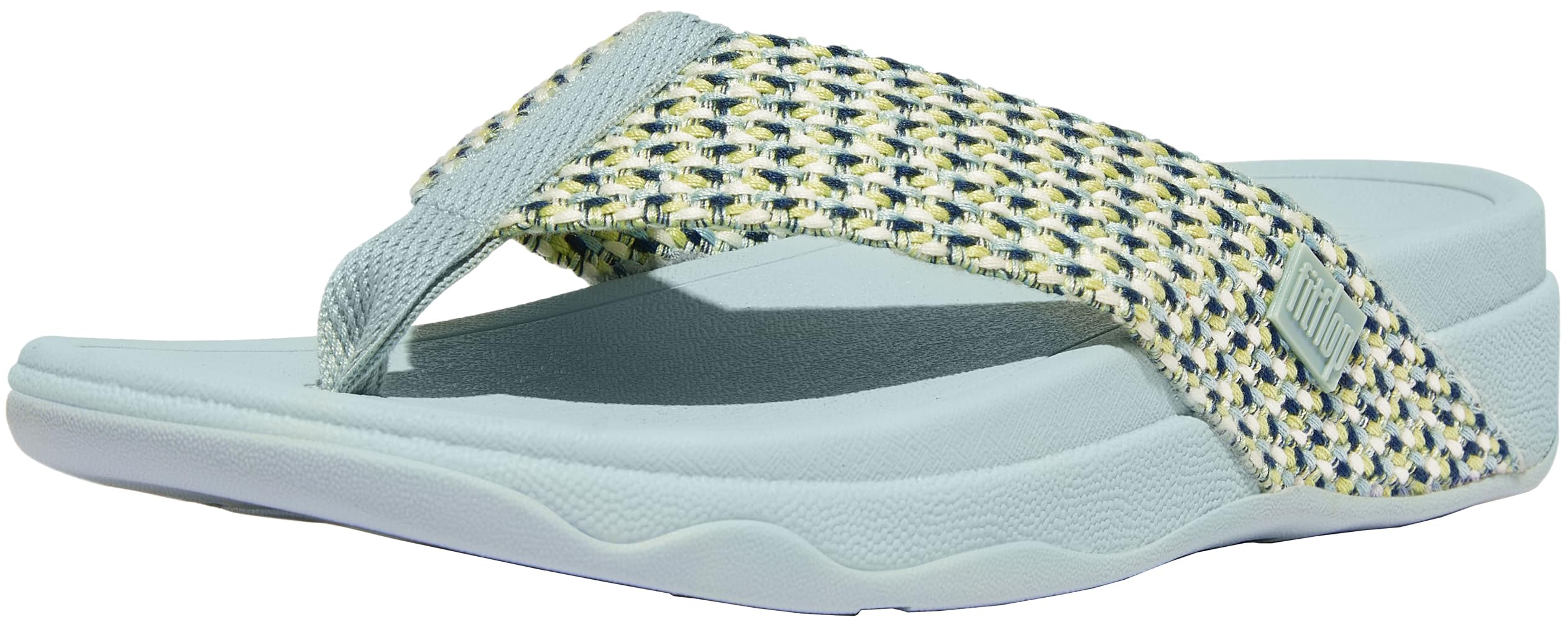 Fitflop Womens Surfa Multi Tone Webbing Toe Post Sandals Wedge