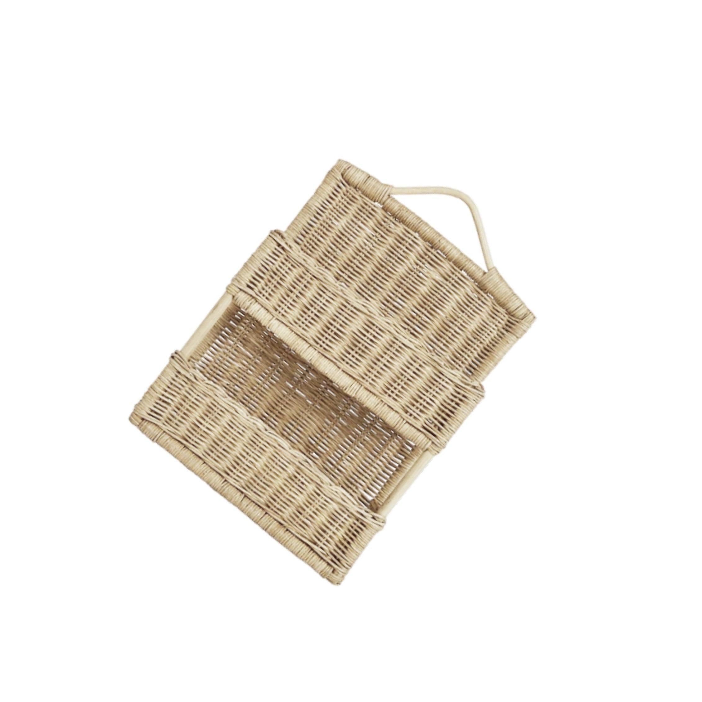AMSLSIU Fruit Vegetable Basket Planter Basket Wall Decor Chic Handmade