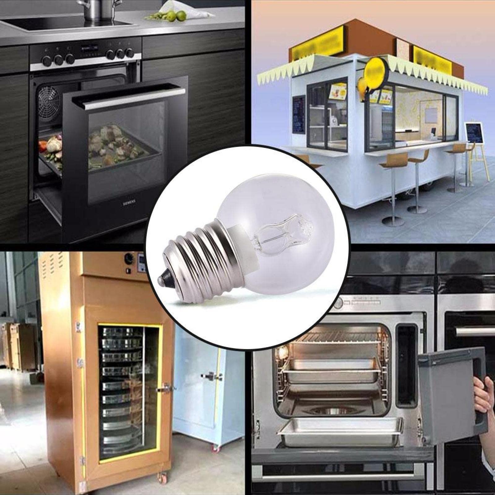 25W 40W Luce Del Forno 110V E27 Resistente Alle Alte Temperature 500℃ Lampadina Del Forno Sicura,40 W