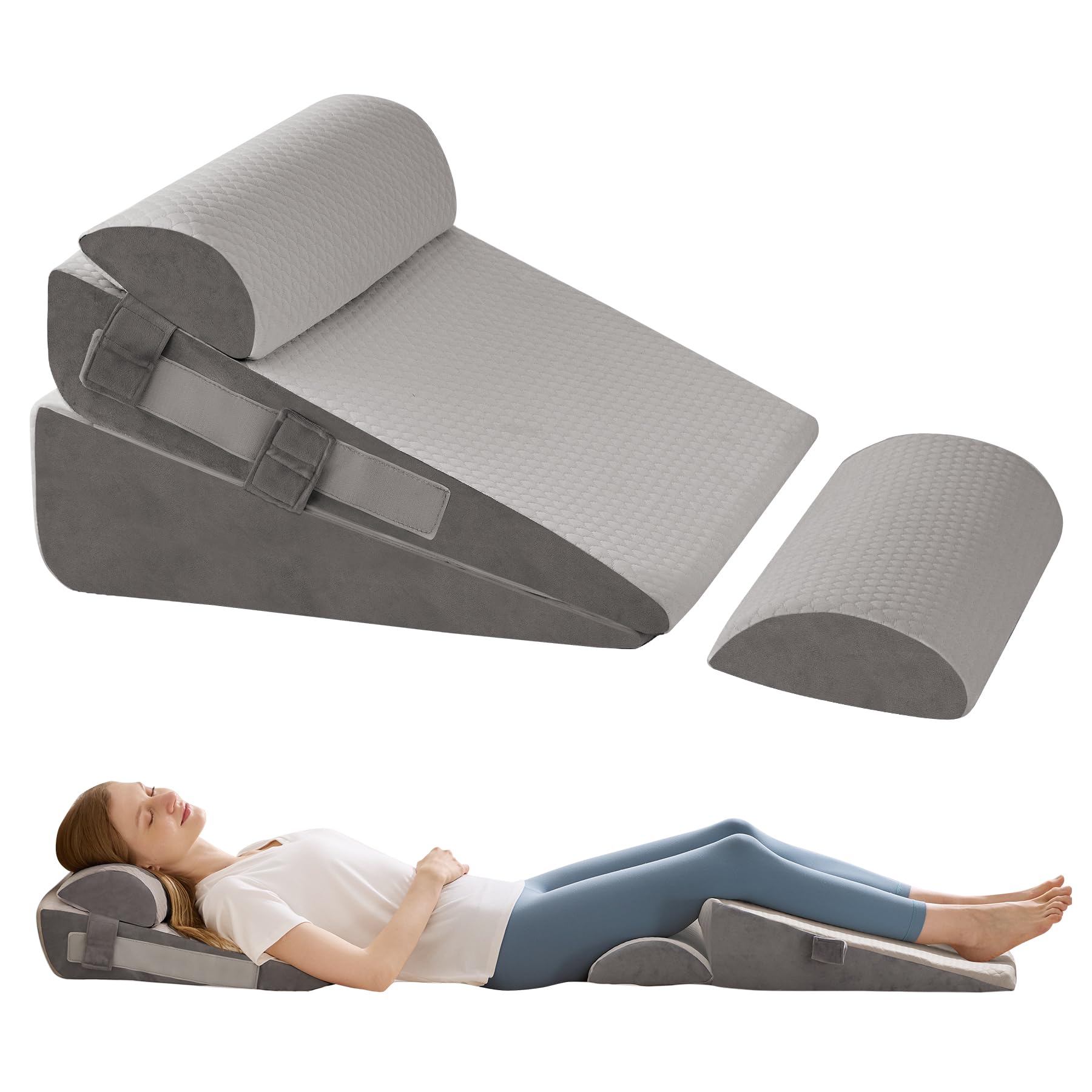 WGAKCED 4PCS Wedge Pillow Set
