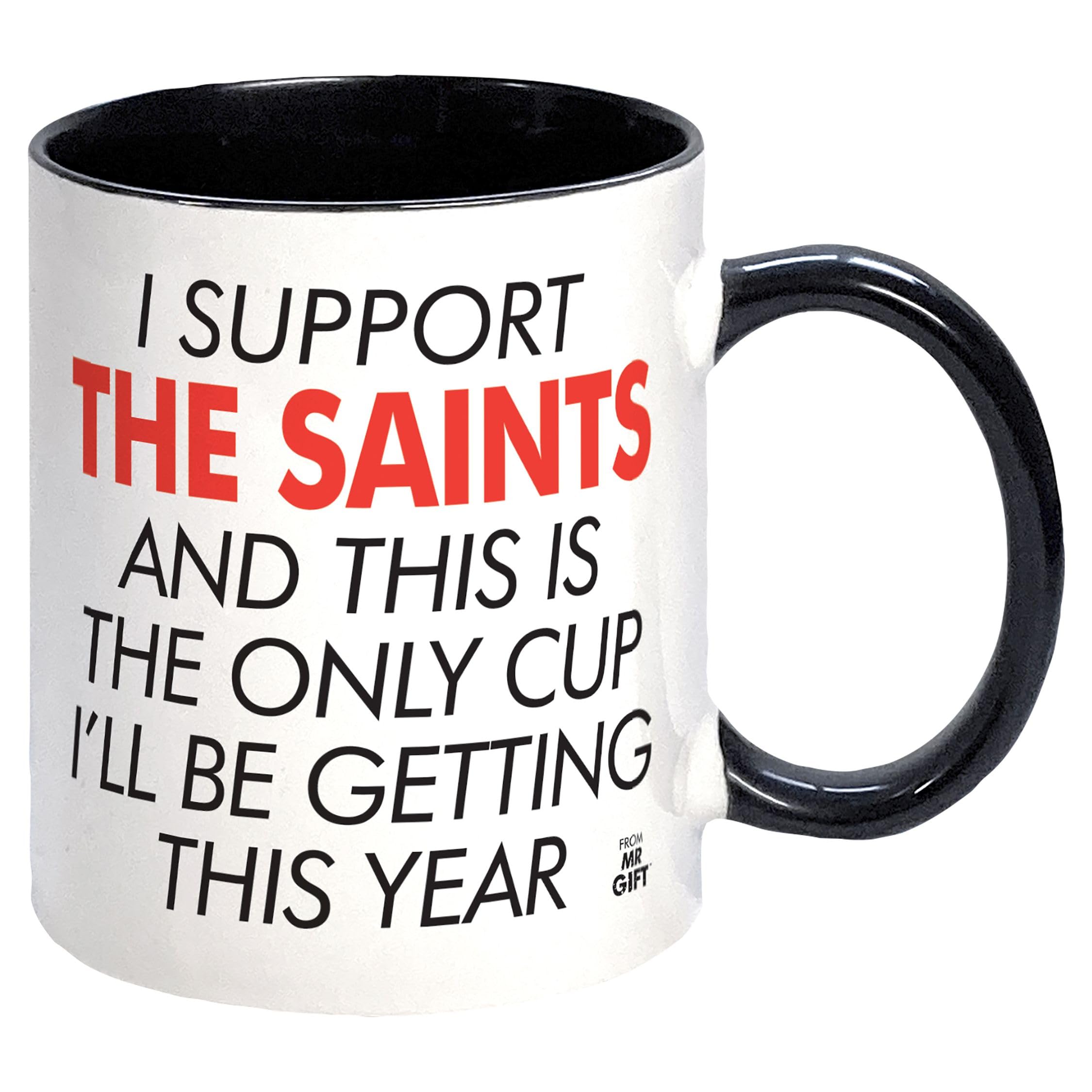I Support The Saints Rugby League Mug - Gift for St Helens Rugby Fan