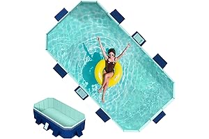 LFooo Extra Large Plastic Foldable Whelping Box Pool