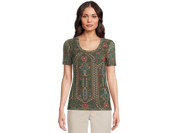 Nanette Short Sleeve Mesh Tee - Image 5