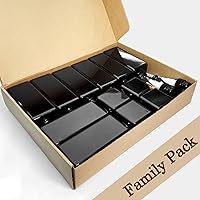 Vista 5 de 12 Pack Shampoo and Conditioner Dispenser Bottles, 8 Pack 22 Oz and 4 Pack 8 Oz Refillable Square Plastic Pump Bottles, Shower Soap Dispenser for