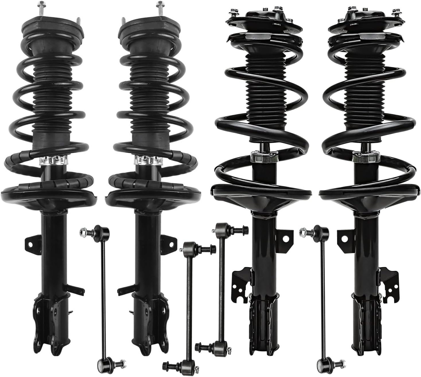 Detroit Axle 8pc Strut and Coil Spring Kit for 2001–2003 Toyota Highlander (AWD)